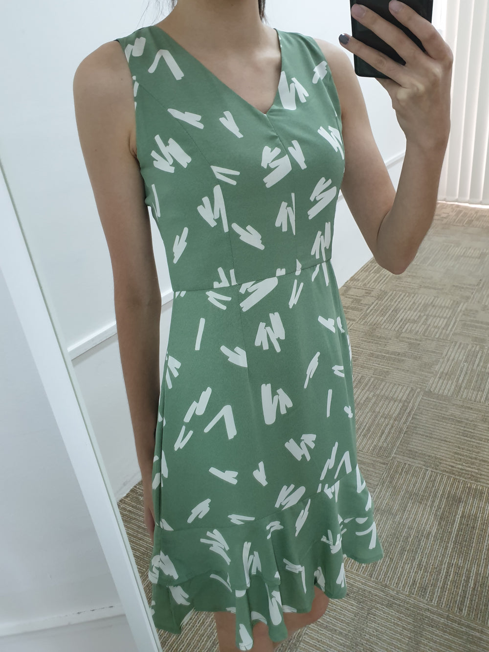 Printed Dropwaist Dress - Ferlicious