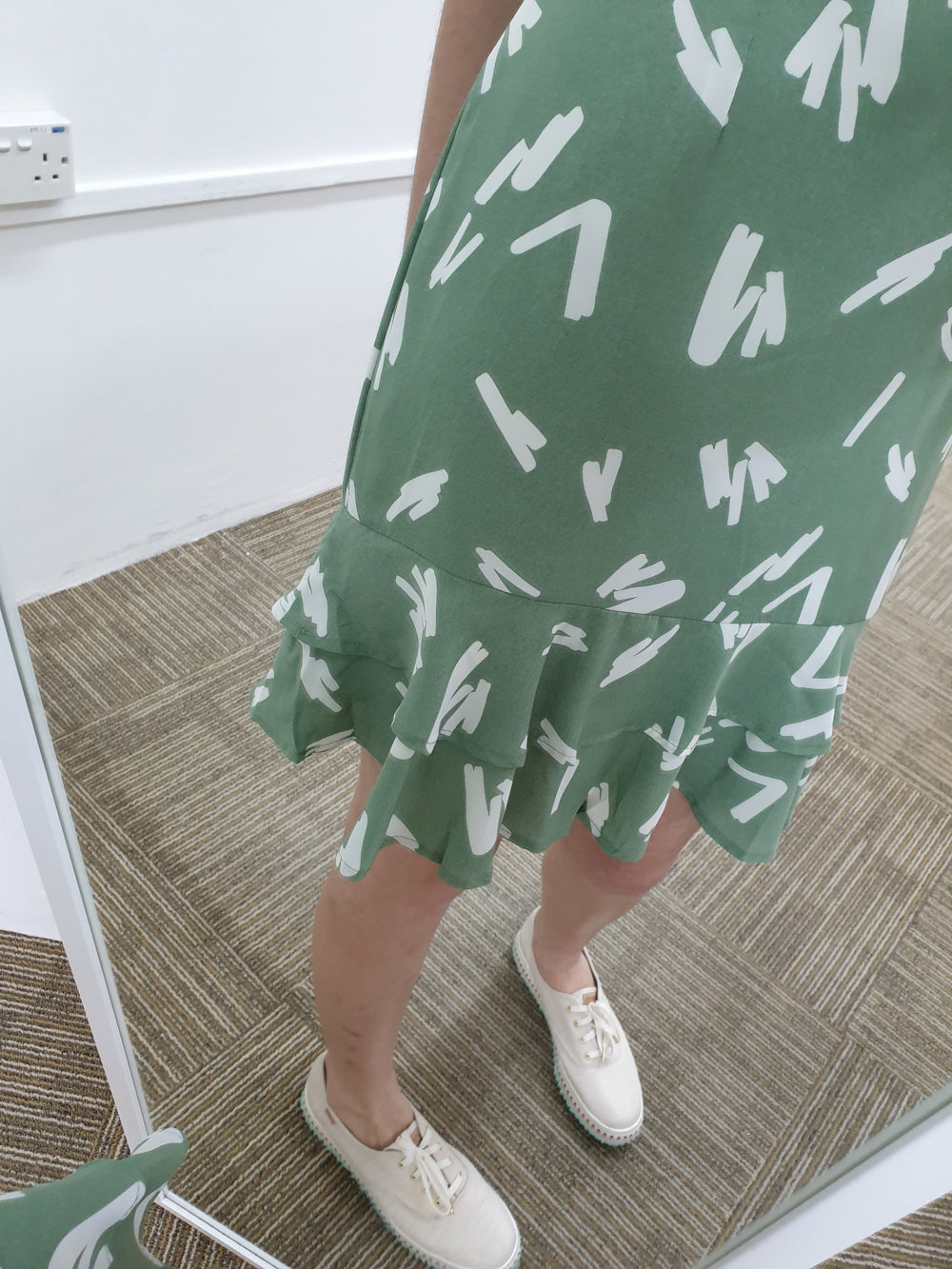 Printed Dropwaist Dress - Ferlicious