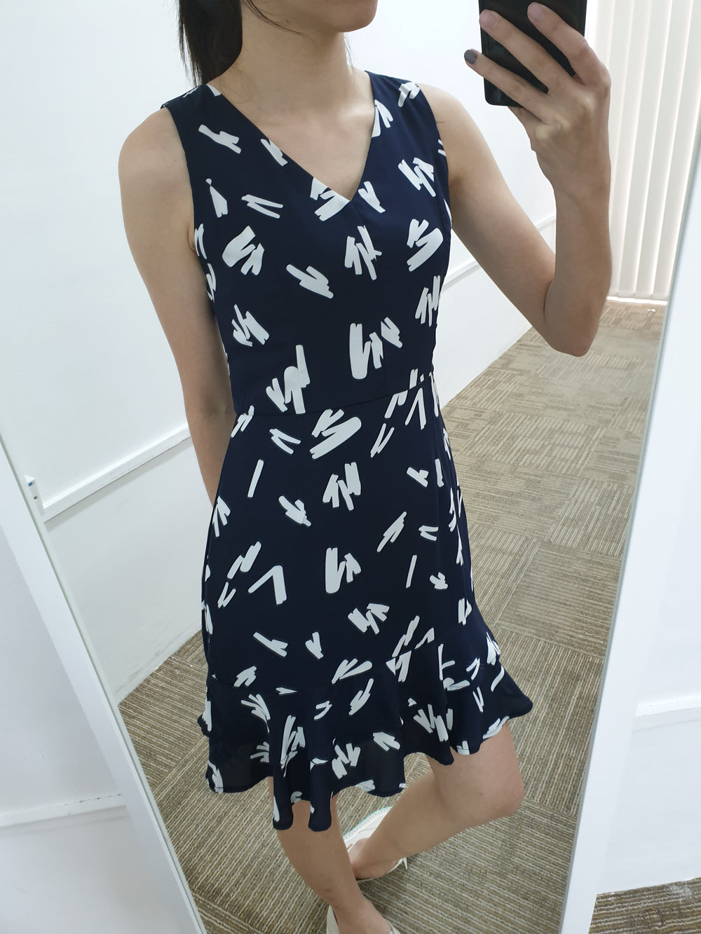 Printed Dropwaist Dress - Ferlicious