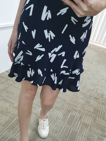 Printed Dropwaist Dress - Ferlicious