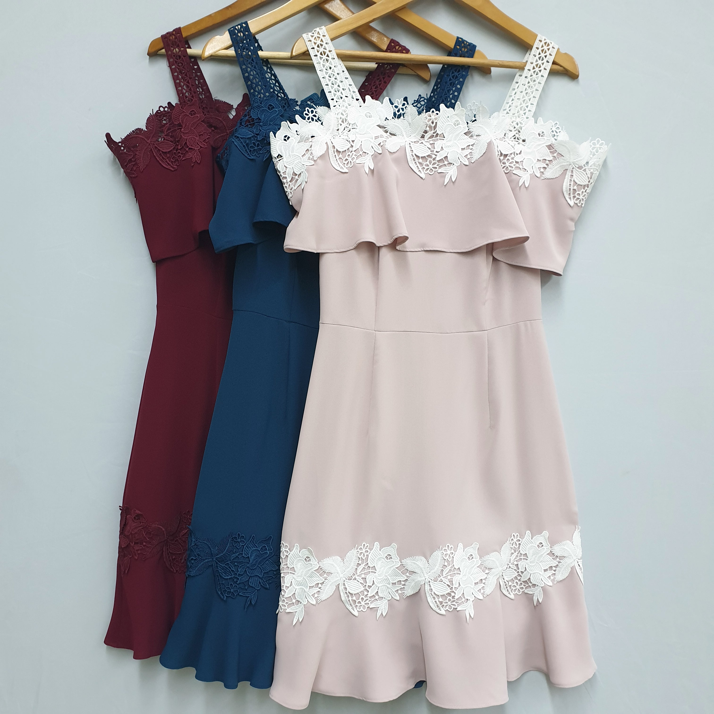 Lace Off Shoulder Dress - Ferlicious