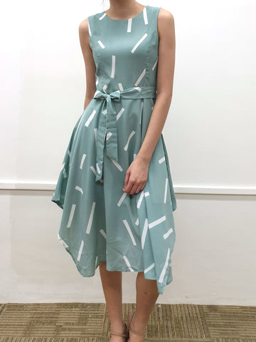 Printed Handkerchief Dress - Ferlicious