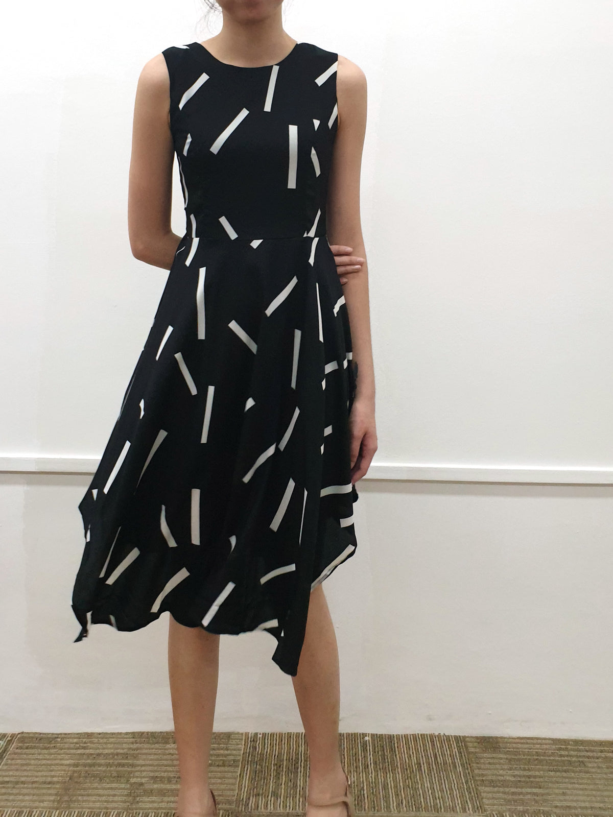 Printed Handkerchief Dress - Ferlicious