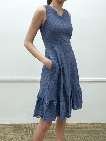 Eyelet Tier Dress - Ferlicious