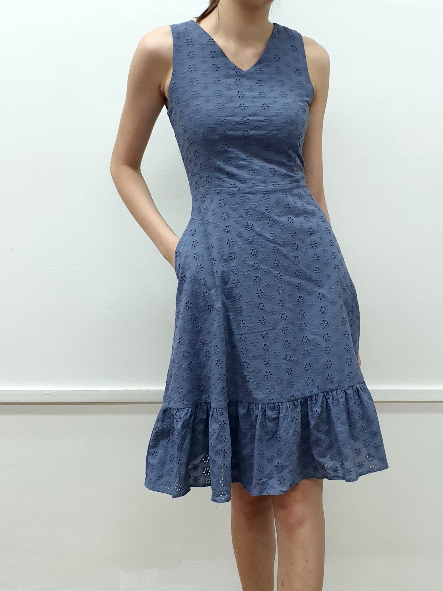 Eyelet Tier Dress - Ferlicious