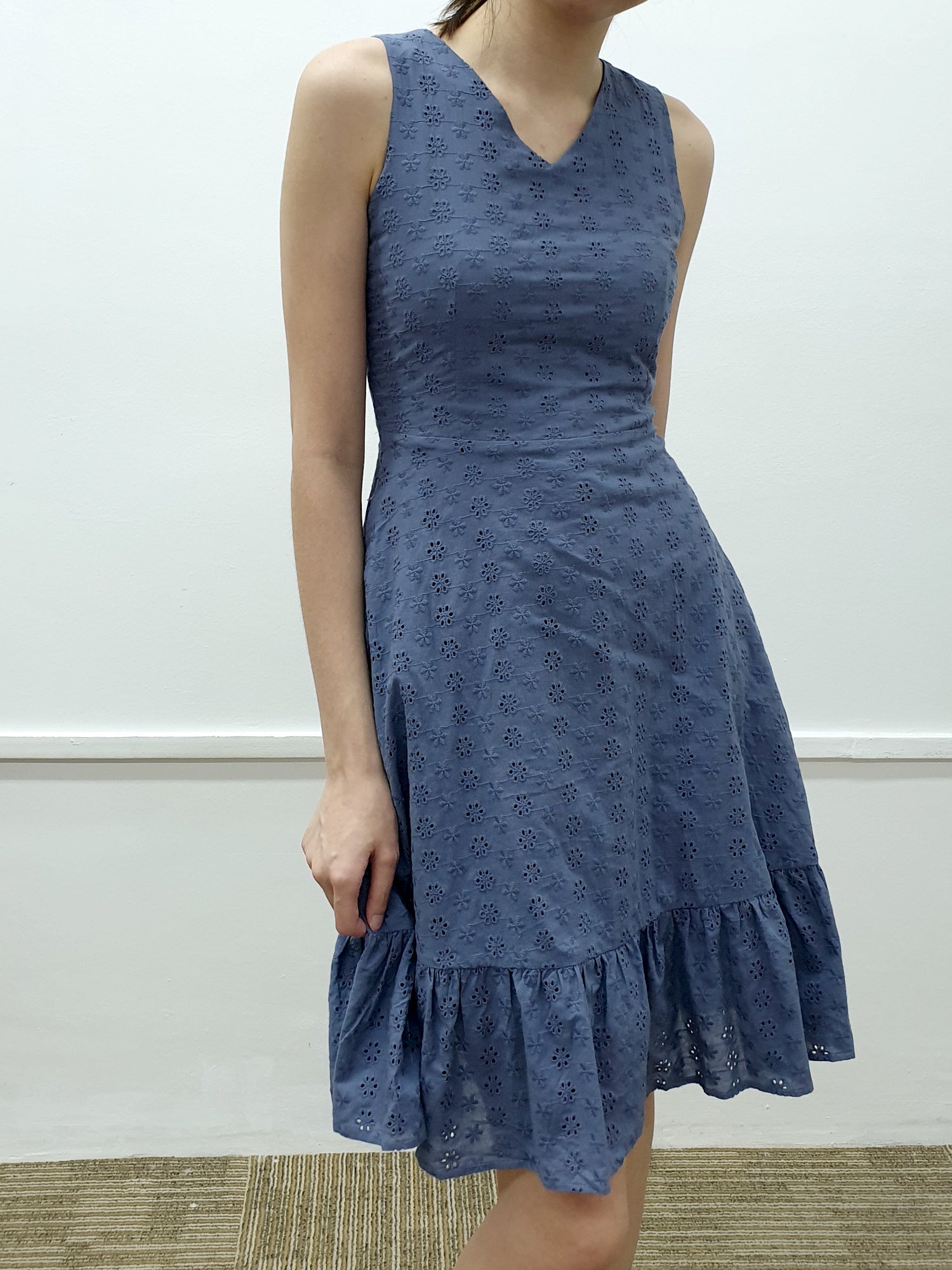 Eyelet Tier Dress - Ferlicious