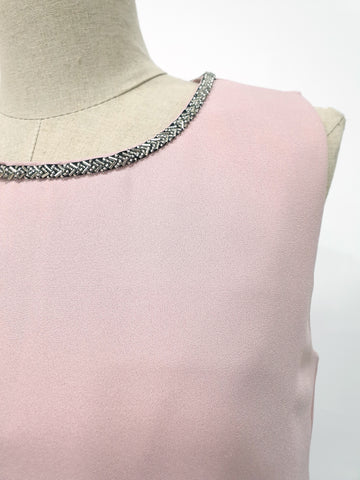 Bling Collar Shift Dress - Ferlicious