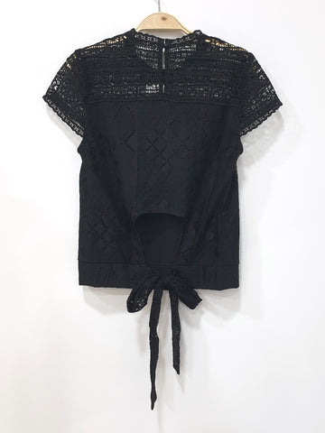 Back Tie Crochet Top - Ferlicious