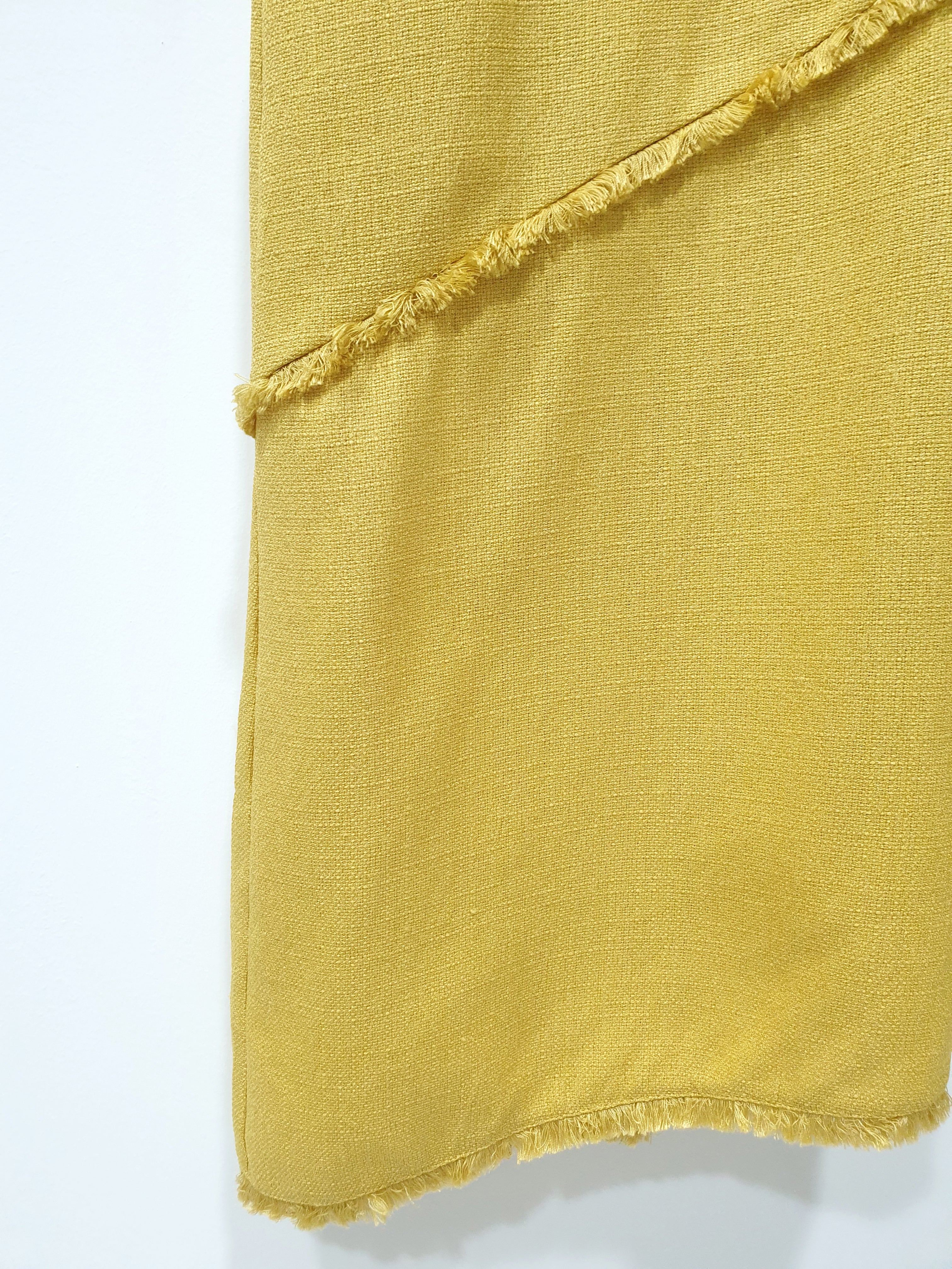 Raw Hem Tweed Shift Midi (Non-returnable) - Ferlicious