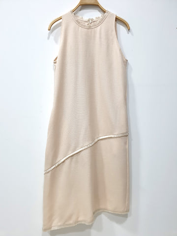 Raw Hem Tweed Shift Midi (Non-returnable) - Ferlicious