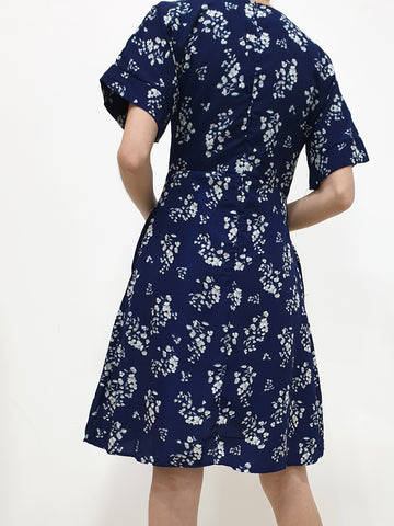 Floral Sleeved Dress (Non-returnable) - Ferlicious