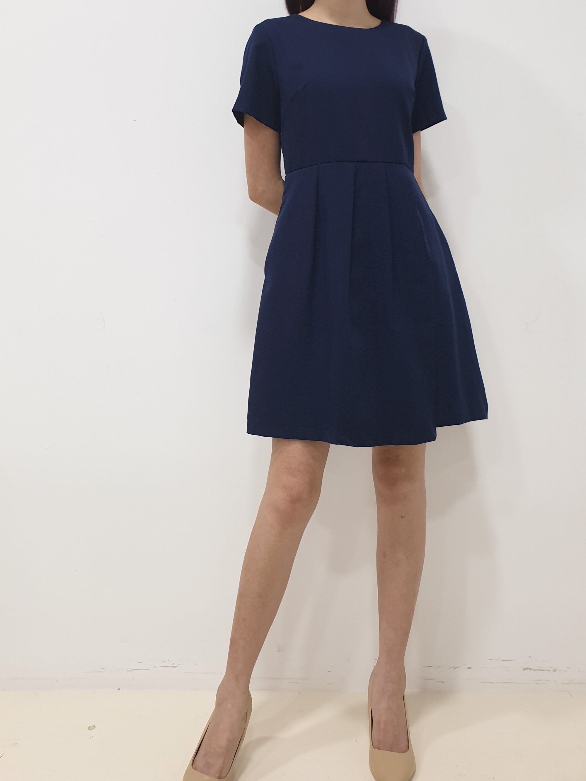 Folded Flap Sleeved Dress (Non-returnable) - Ferlicious