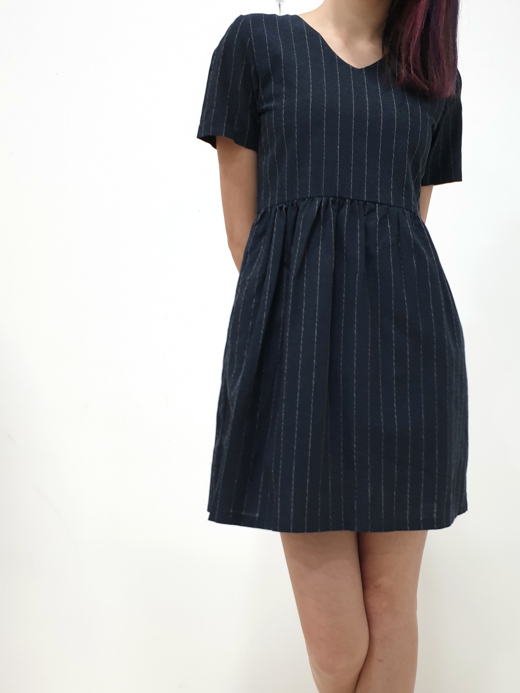 Stripes Babydoll Dress - Blue (Non-returnable) - Ferlicious