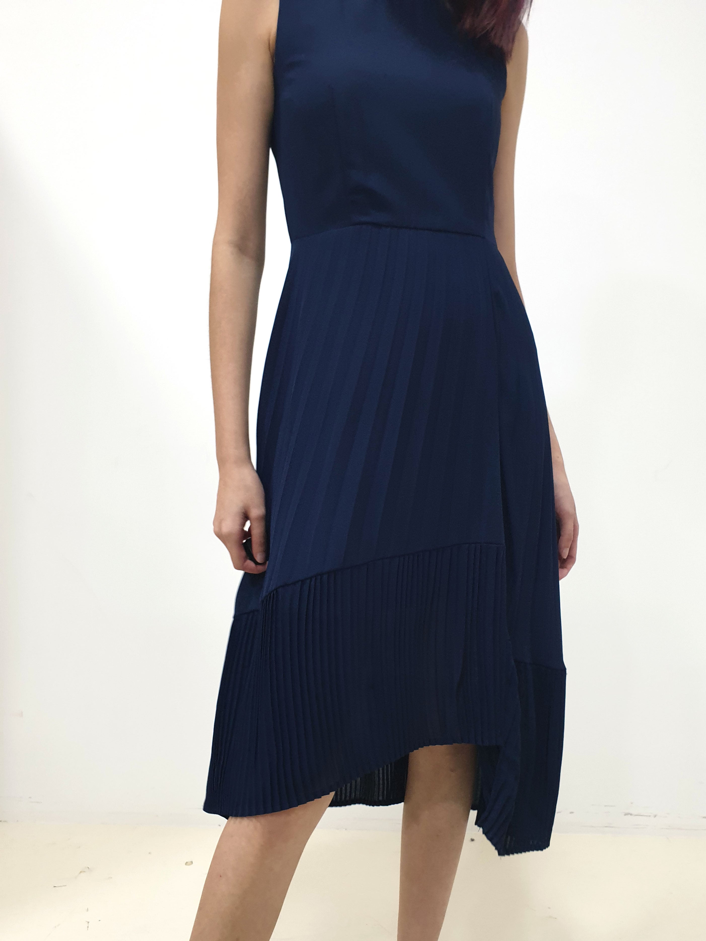 Duo Pleats Dress (Non-returnable) - Ferlicious