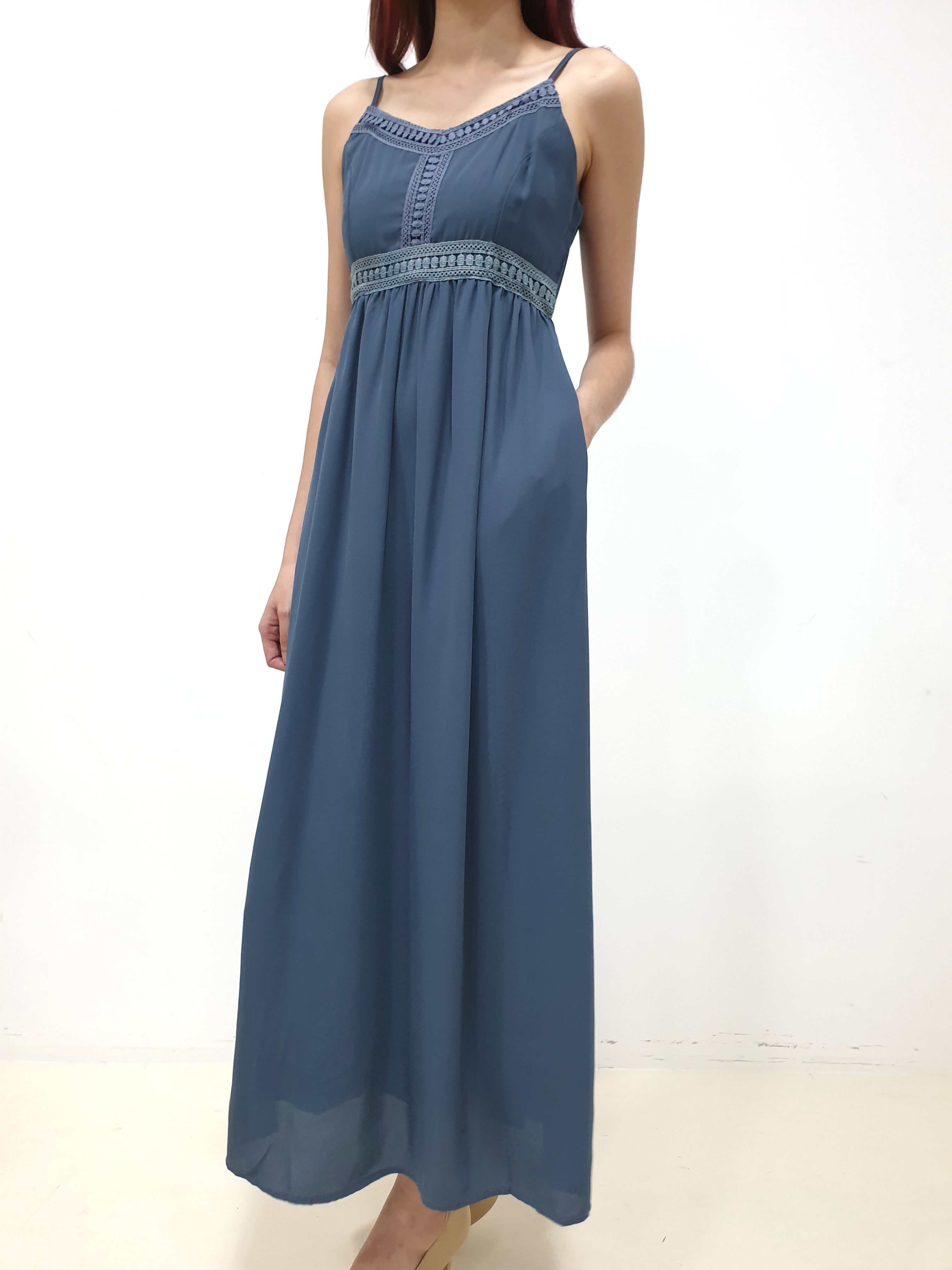 Crochet Maxi - Blue (Non-returnable) - Ferlicious