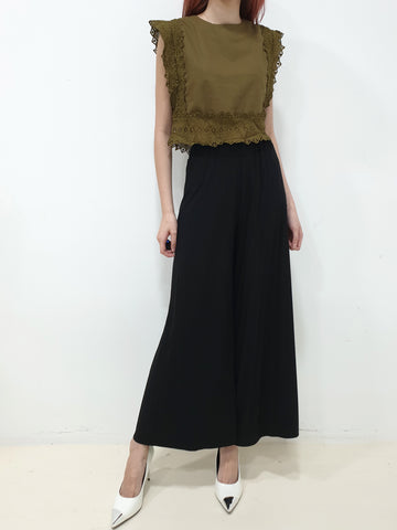 Crochet Trim Top (Non-returnable) - Ferlicious