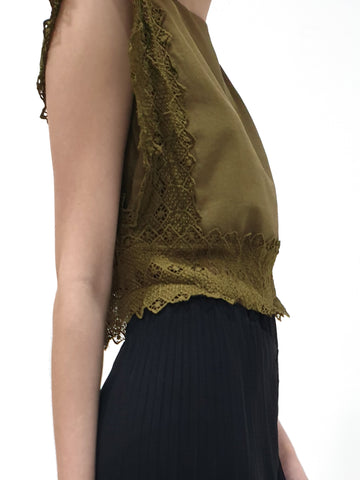 Crochet Trim Top (Non-returnable) - Ferlicious