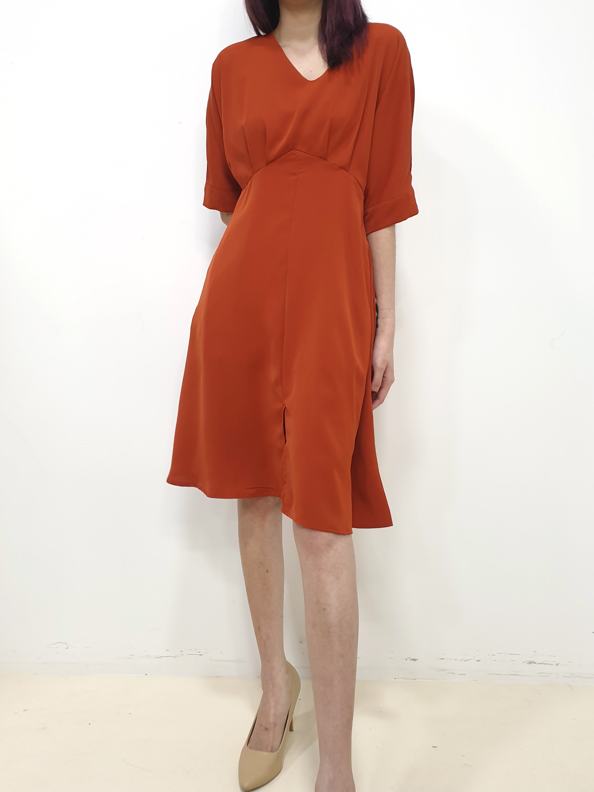 Loose Fit Midi Swing Dress