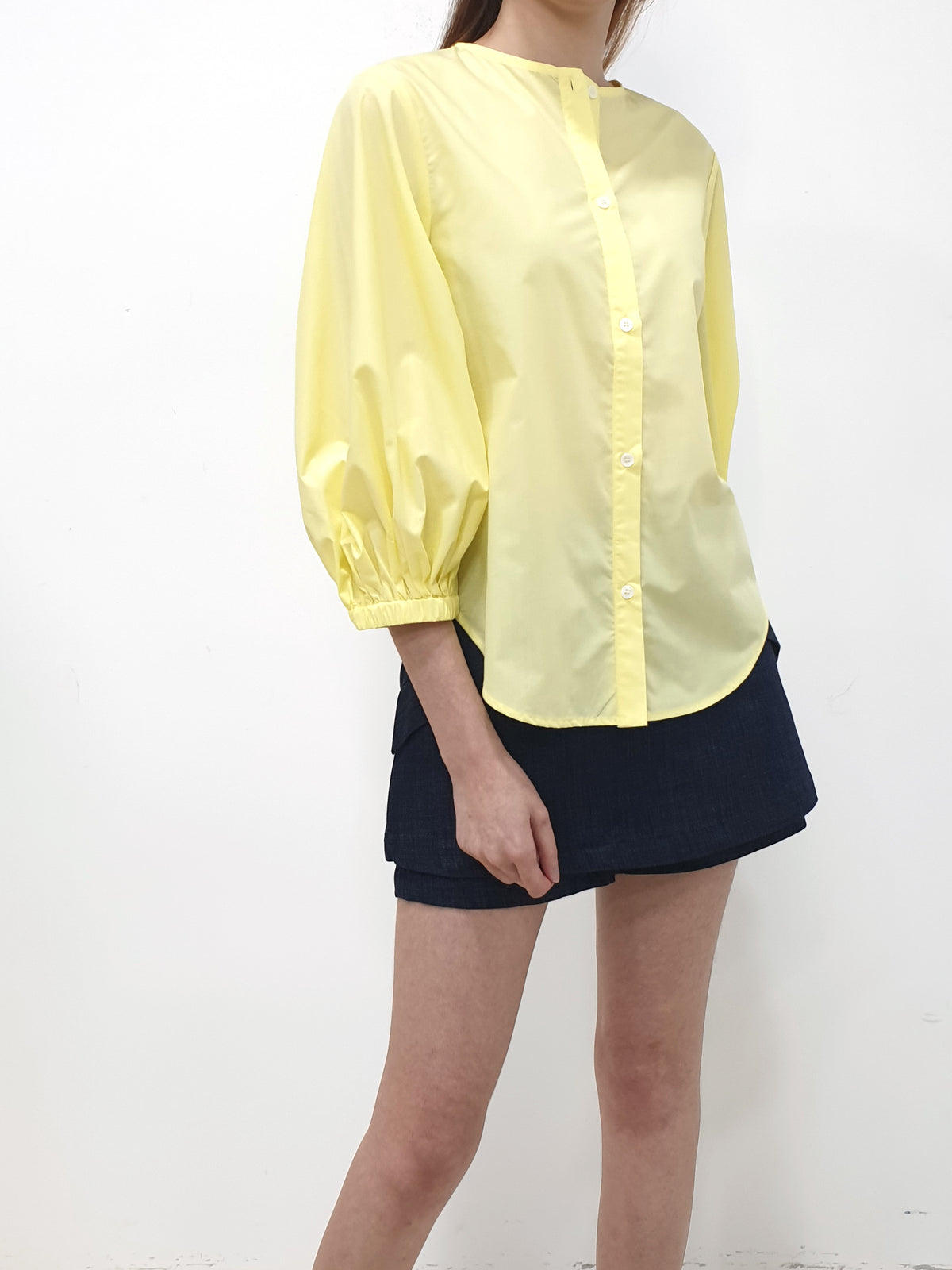 MADEBYFER Puff Sleeve Shirt - Yellow