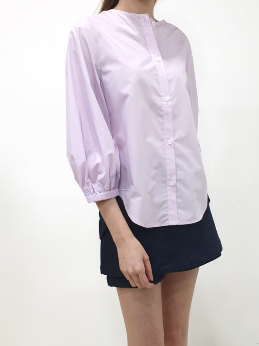 MADEBYFER Puff Sleeve Shirt - Lilac - Ferlicious