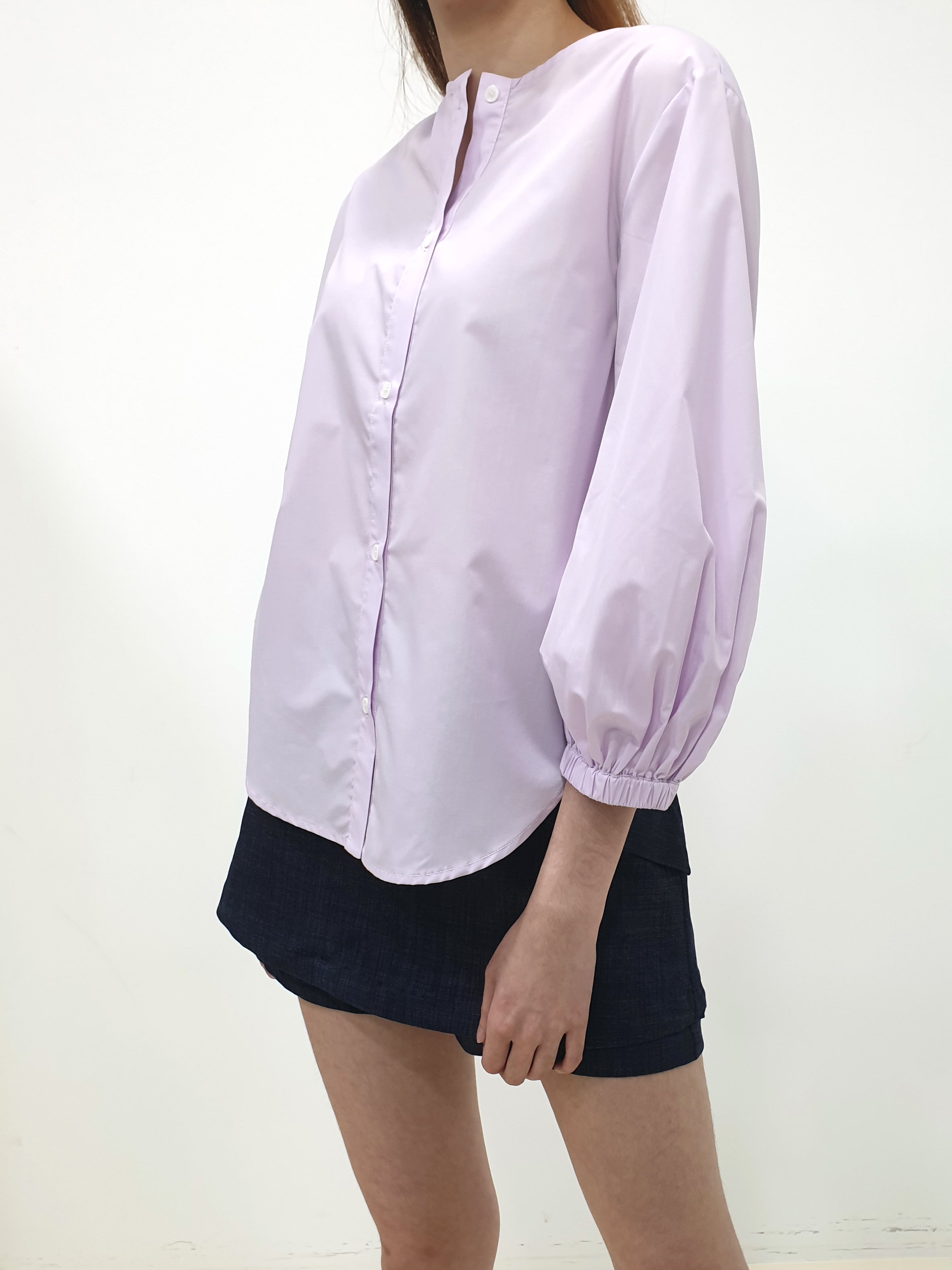 MADEBYFER Puff Sleeve Shirt - Lilac