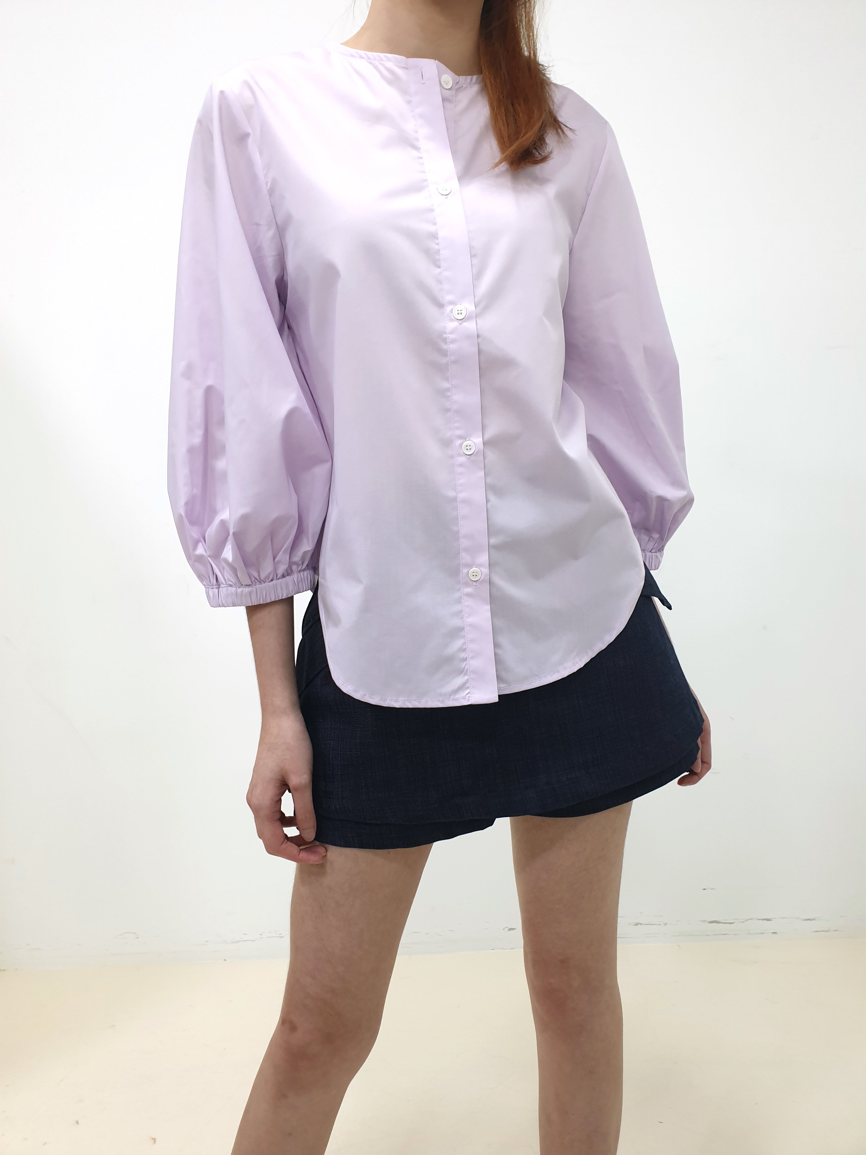 MADEBYFER Puff Sleeve Shirt - Lilac