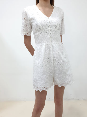 Fair Lady Eyelet Romper