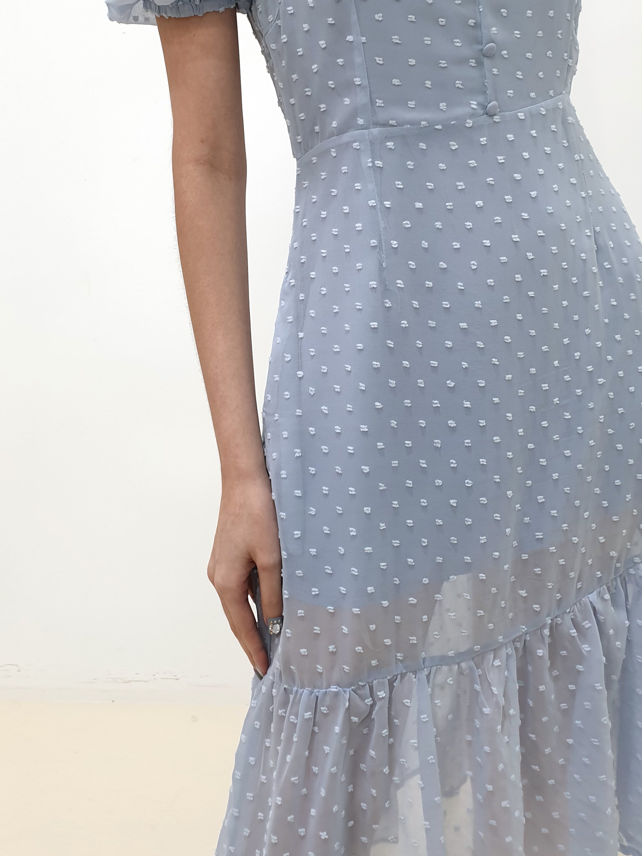 Swiss Dot Midi Dress