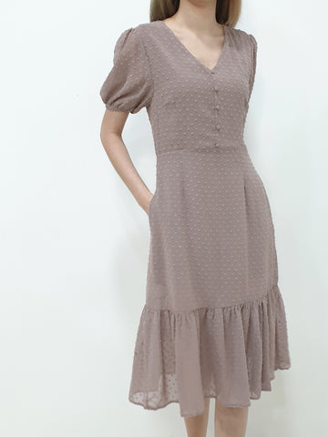 Swiss Dot Midi Dress