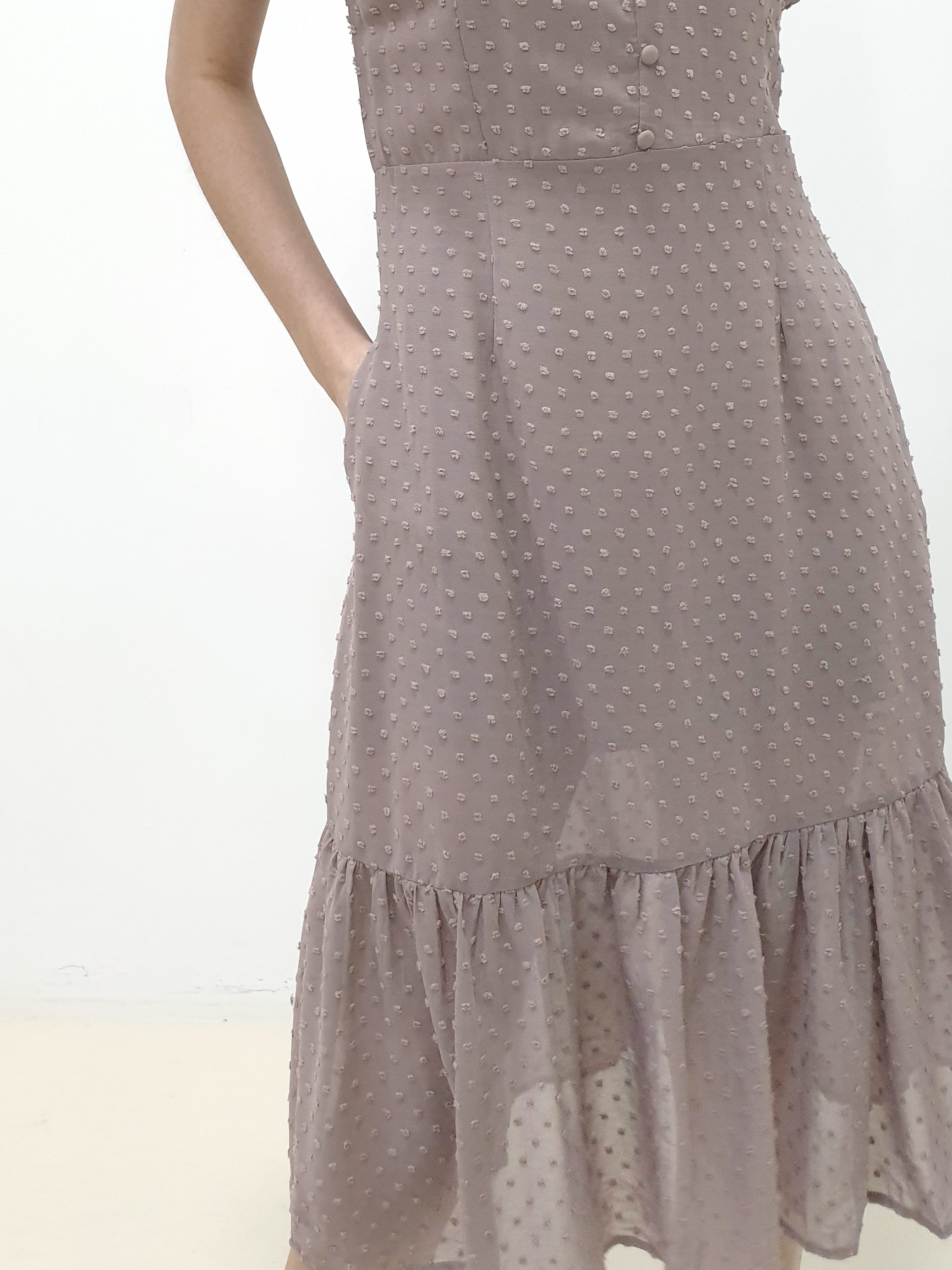 Swiss Dot Midi Dress