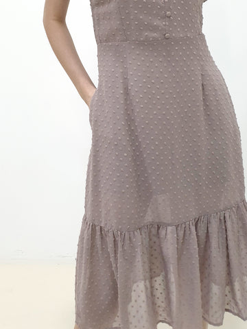 Swiss Dot Midi Dress