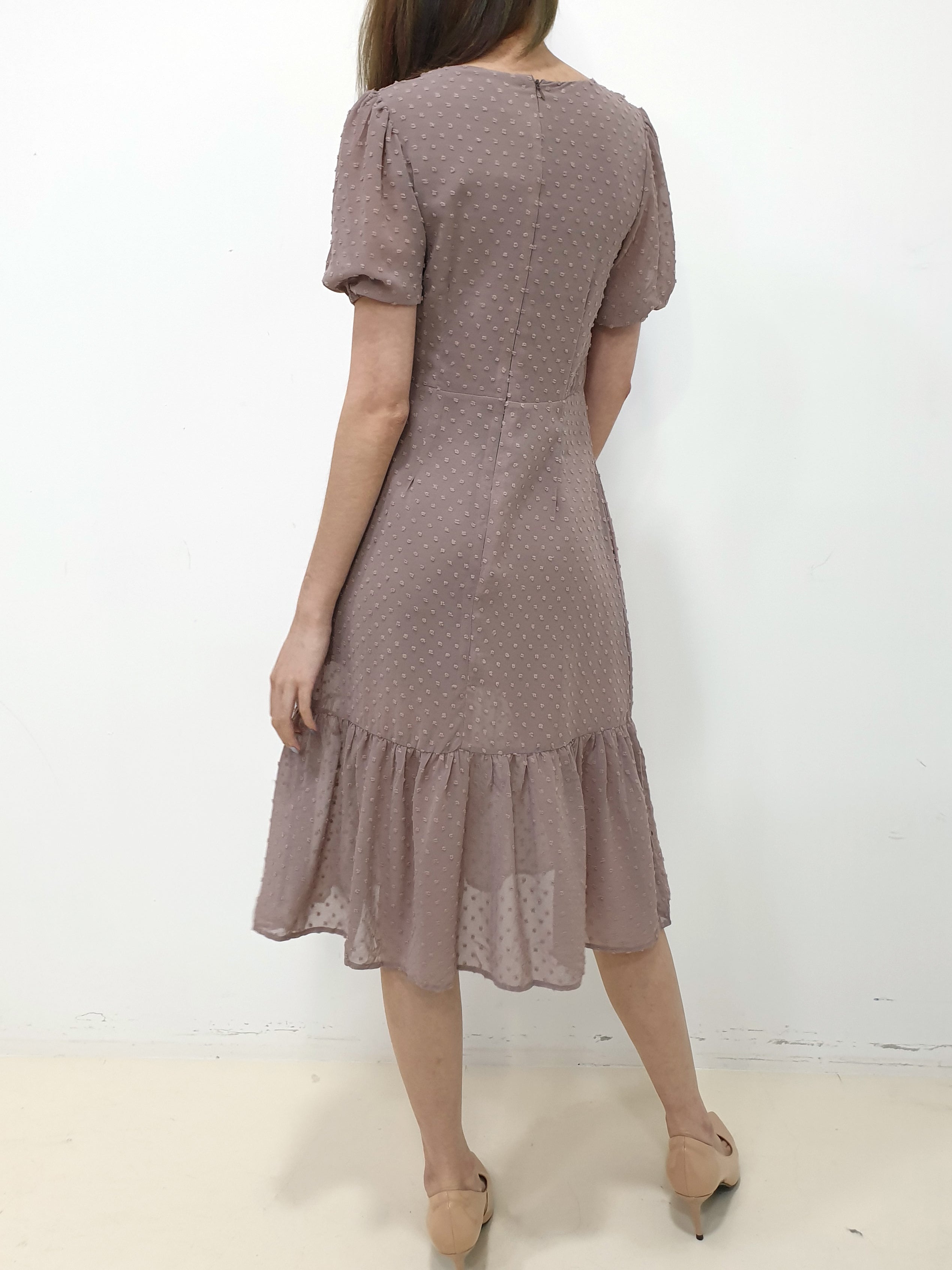 Swiss Dot Midi Dress