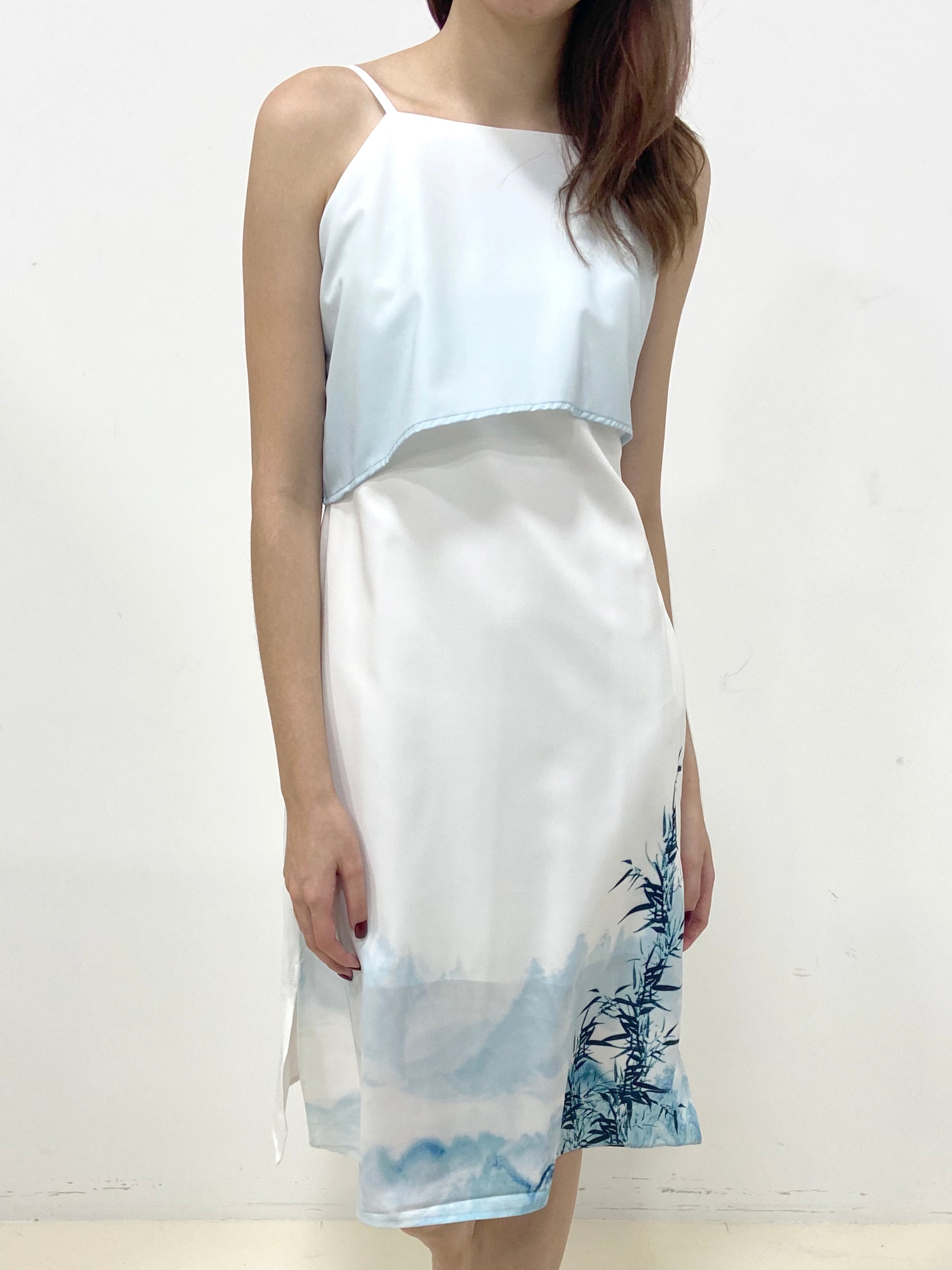 Bamboo Painting Dress (Non-returnable) - Ferlicious
