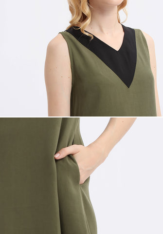 Basic Colourblock Dress - Ferlicious