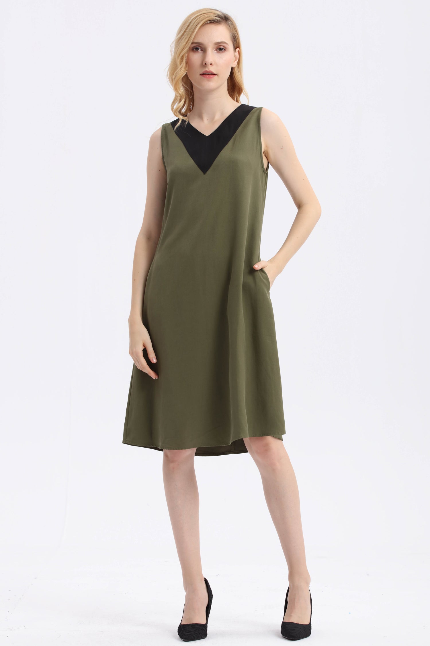 Basic Colourblock Dress - Ferlicious