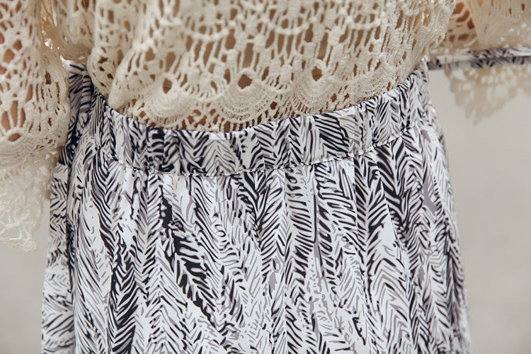 Bohemian Wrap Skirt - Strokes of Tropical - Ferlicious