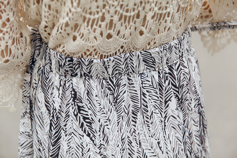 Bohemian Wrap Skirt - Strokes of Tropical - Ferlicious