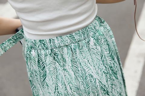 Bohemian Wrap Skirt - Strokes of Tropical - Ferlicious