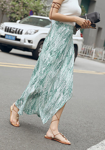 Bohemian Wrap Skirt - Strokes of Tropical - Ferlicious