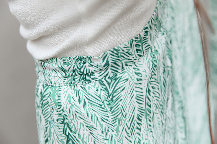 Bohemian Wrap Skirt - Strokes of Tropical - Ferlicious