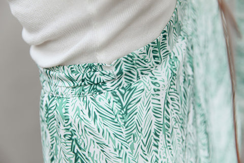 Bohemian Wrap Skirt - Strokes of Tropical - Ferlicious