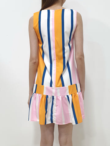 Candy Stripes Peplum Dress