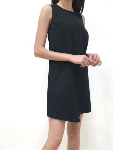 Cassie Flap Shift Dress - Black (Non-returnable) - Ferlicious