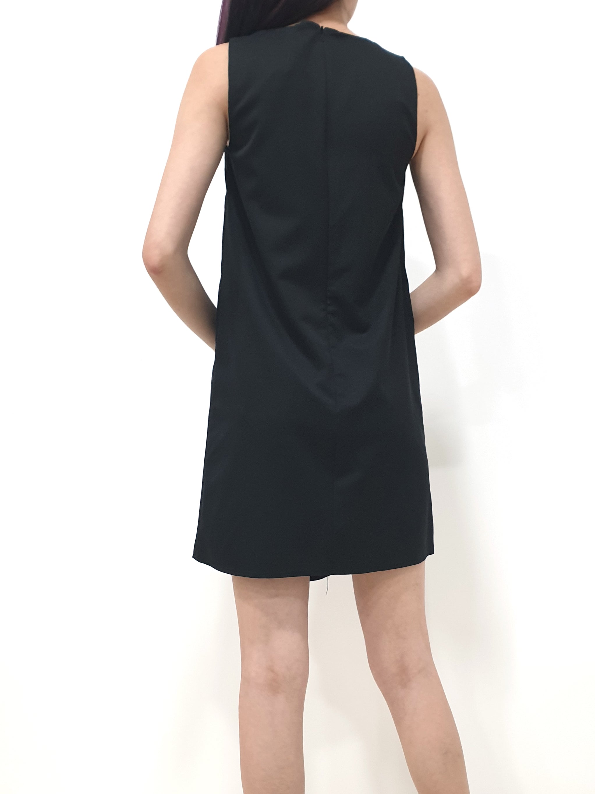 Cassie Flap Shift Dress - Black (Non-returnable) - Ferlicious