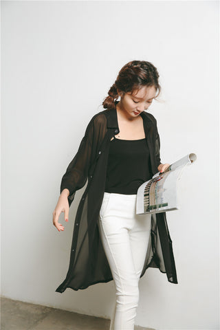 Chiffon Outer Shirt - Ferlicious