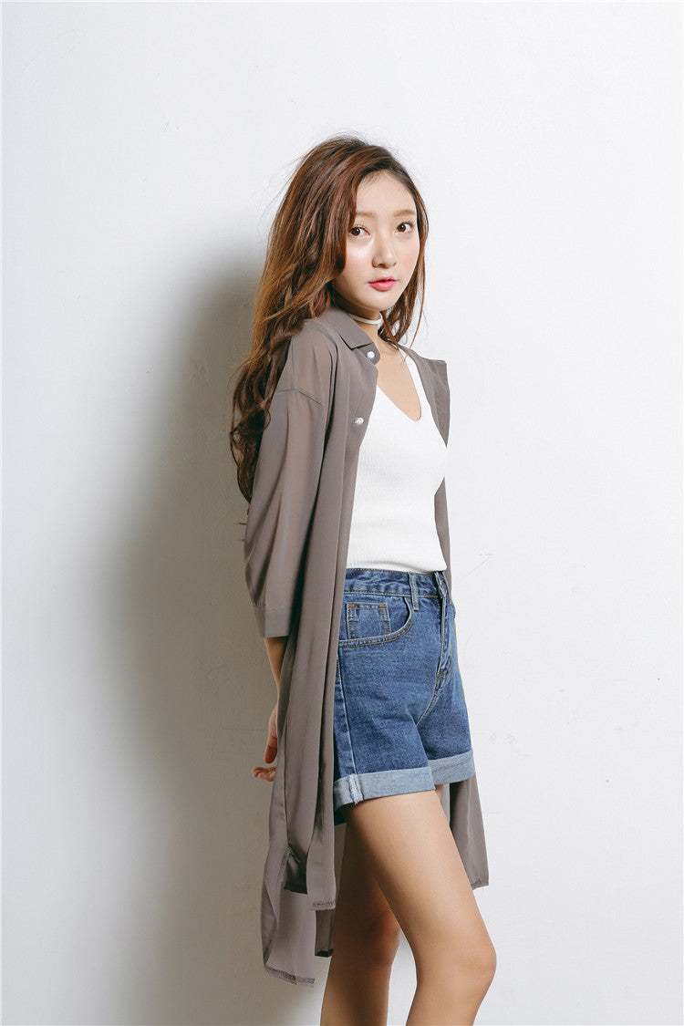 Chiffon Outer Shirt - Ferlicious