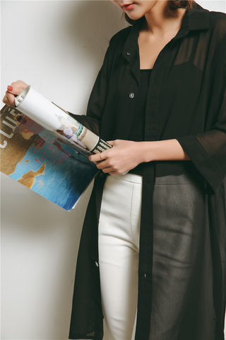 Chiffon Outer Shirt - Ferlicious