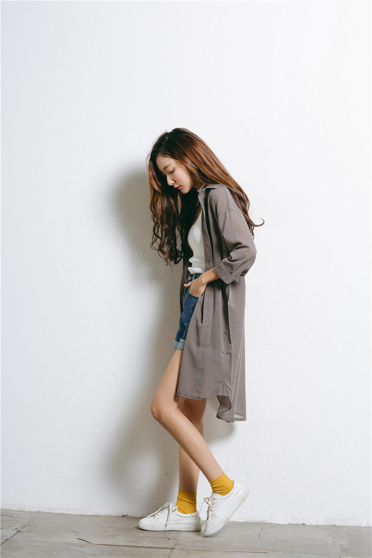 Chiffon Outer Shirt - Ferlicious