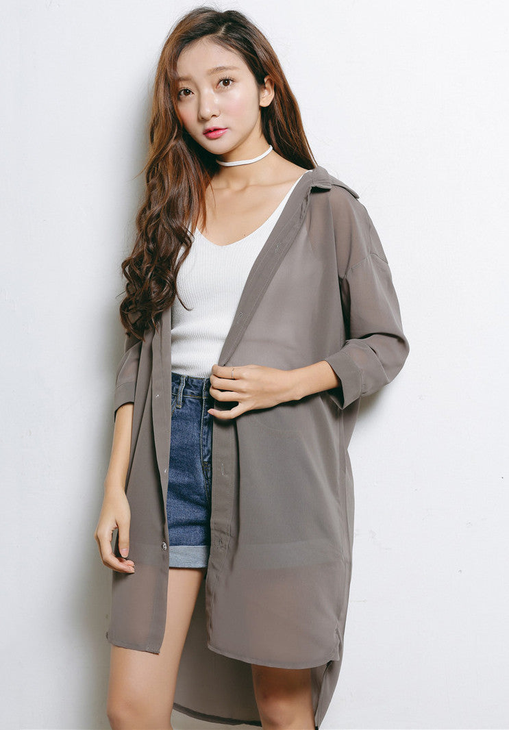 Chiffon Outer Shirt - Ferlicious