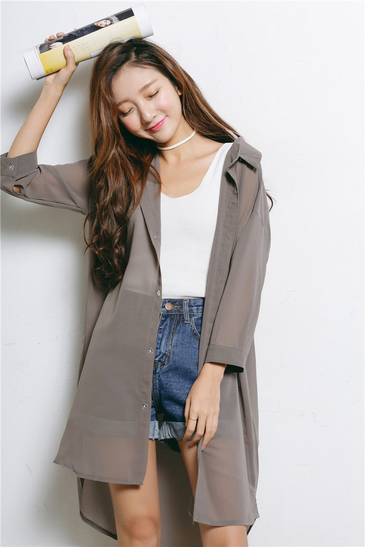 Chiffon Outer Shirt - Ferlicious